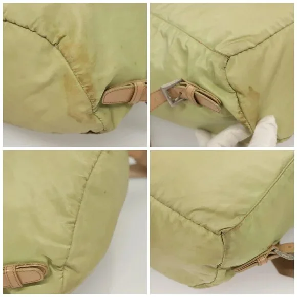 PRADA Backpack Nylon Beige Silver Auth bs28213 - www  display picture 1